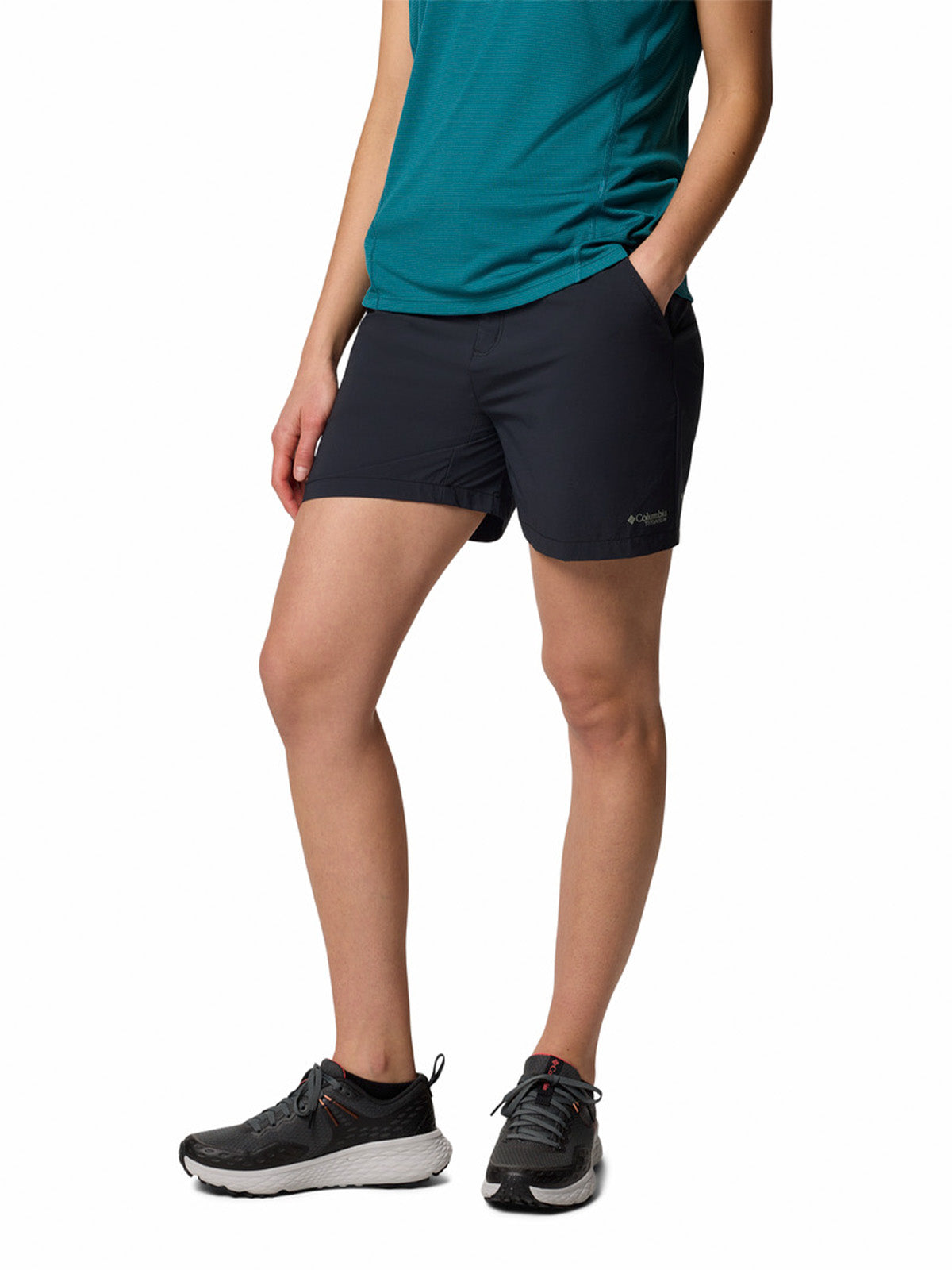 Short Mujer Summit Valley Negro Columbia