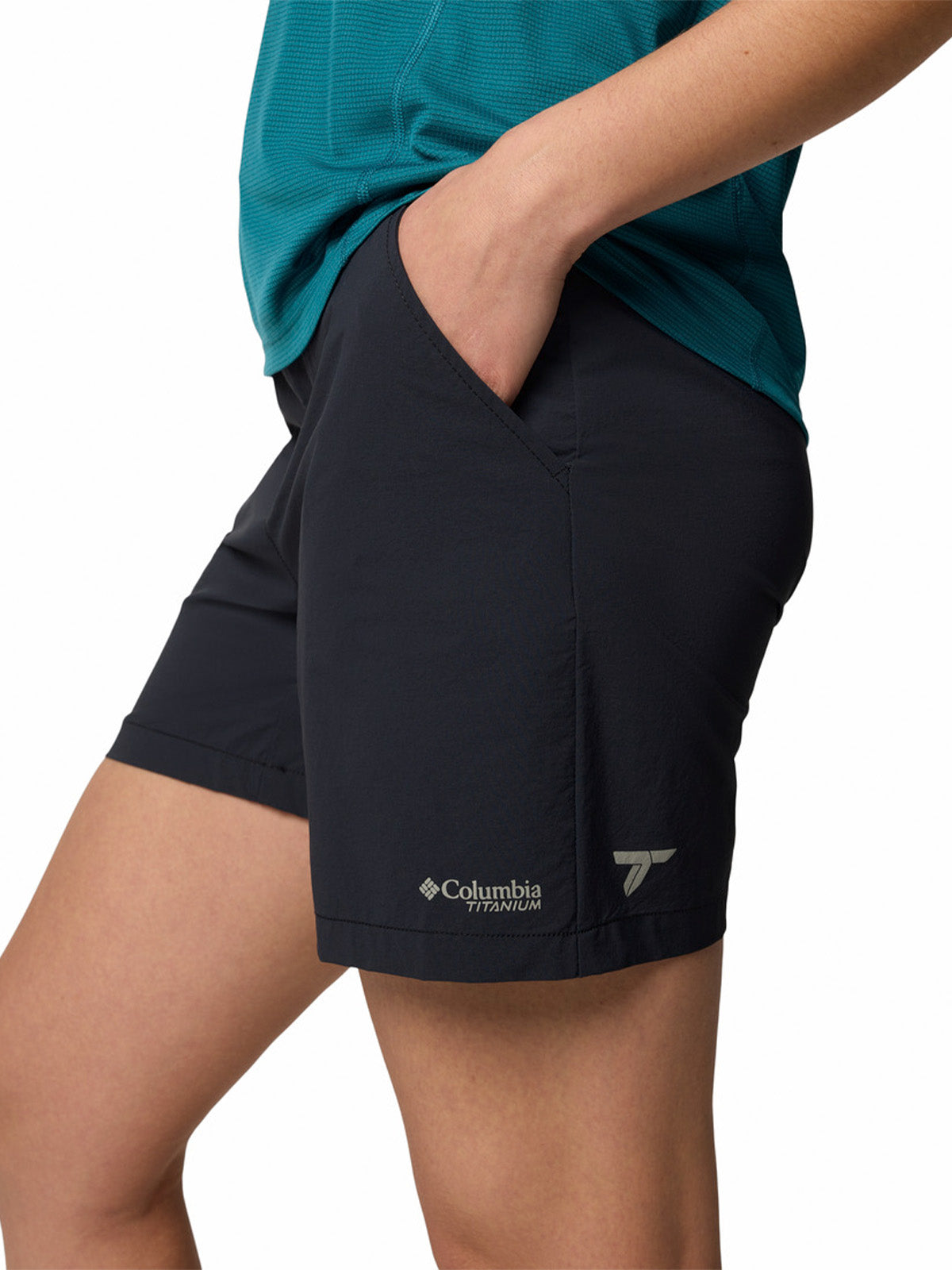 Short Mujer Summit Valley Negro Columbia