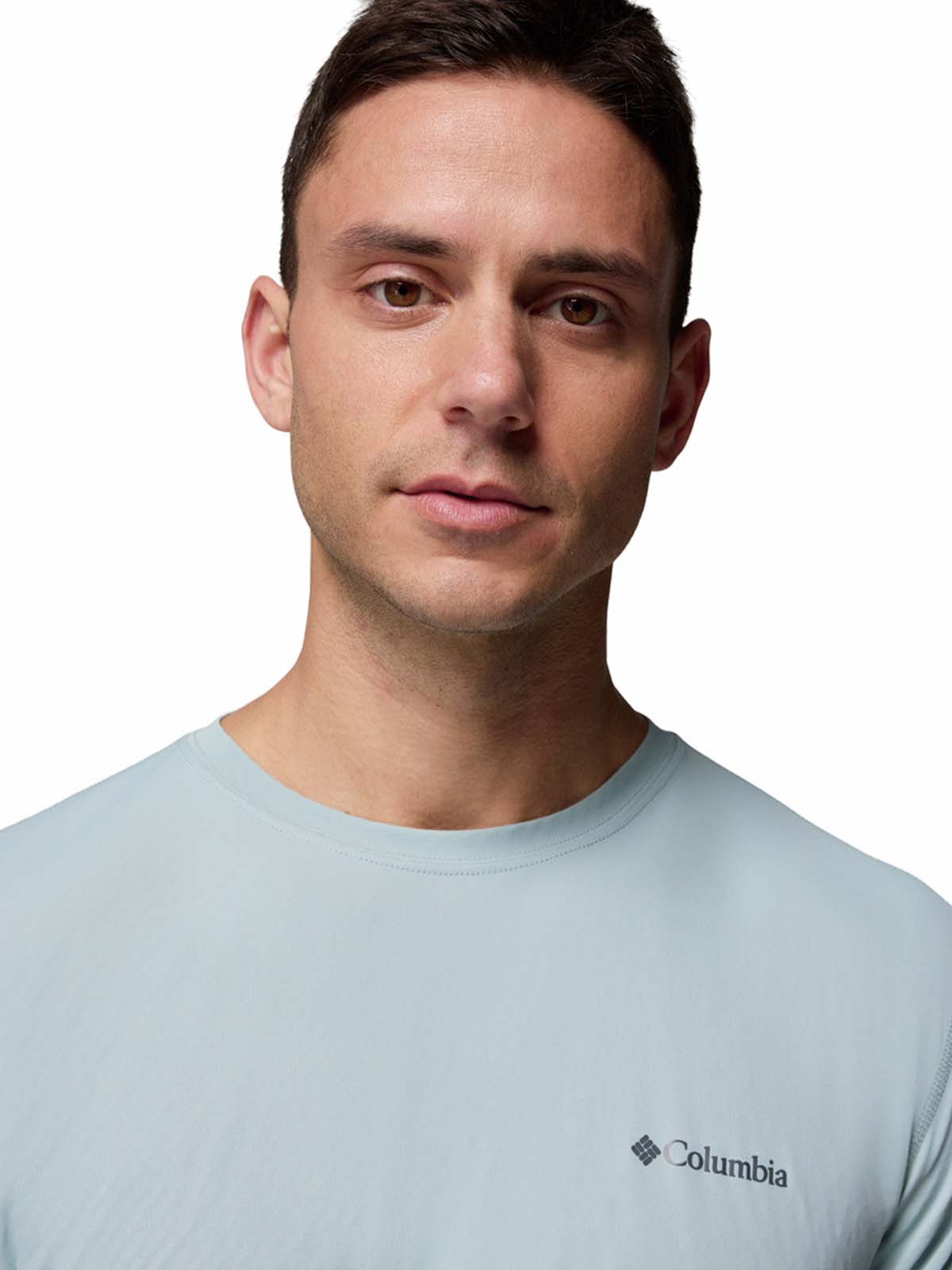 Polera Manga Corta Hombre Zero Rules Light Celeste Columbia