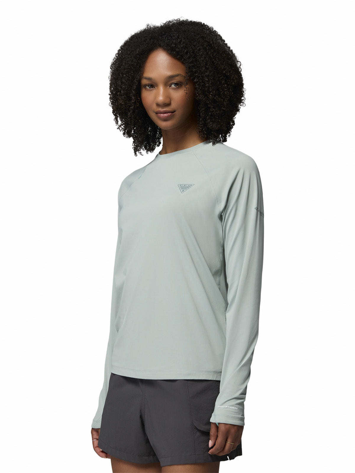 Polera Manga Larga Mujer Wild Cast Sun Celeste Columbia