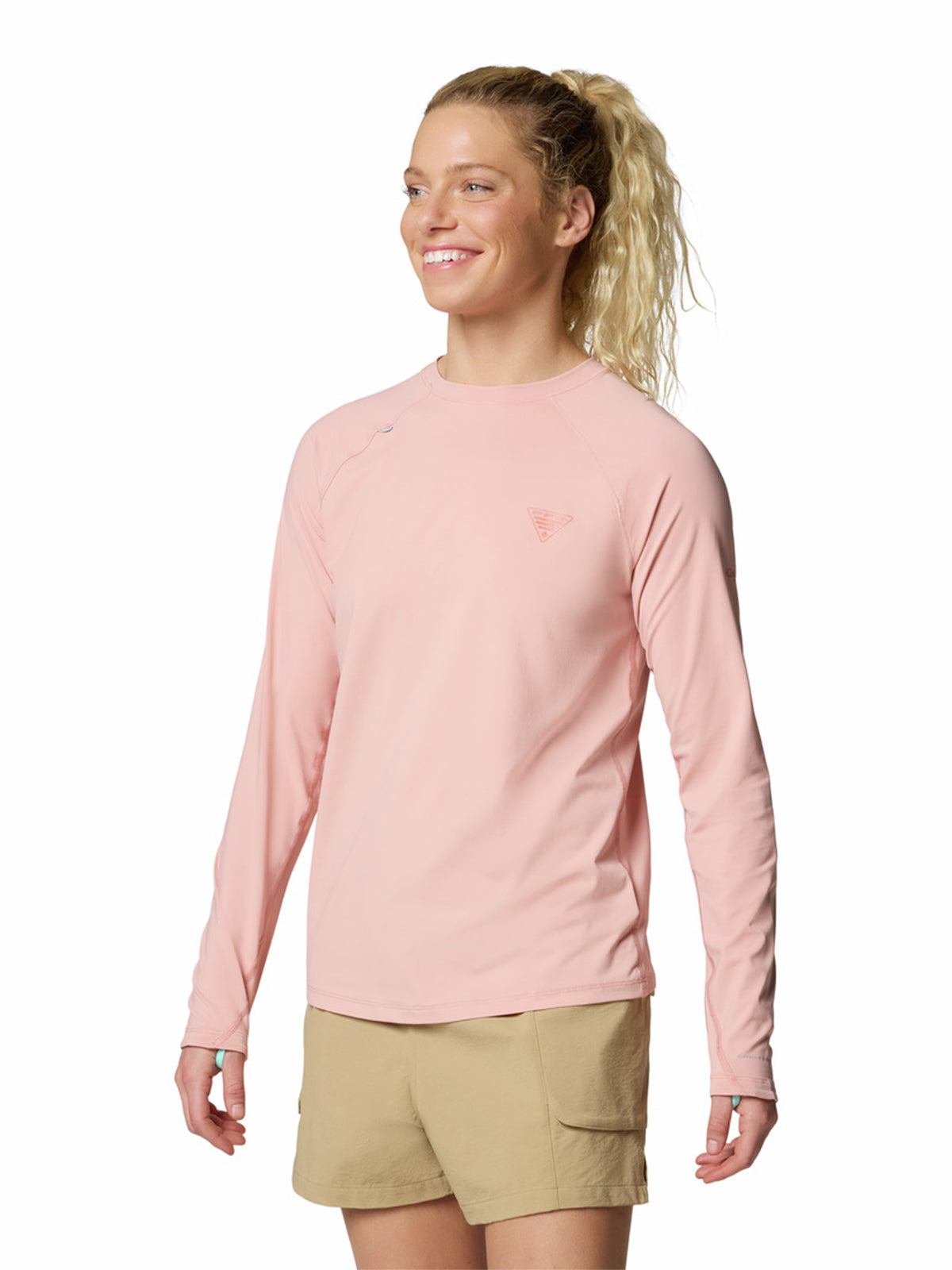 Polera Manga Larga Mujer Wild Cast Sun Rosado Columbia