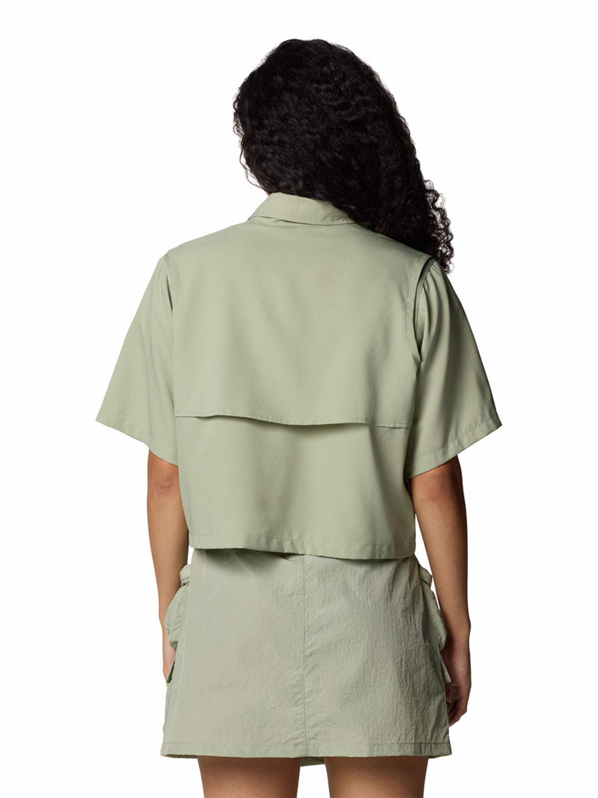 Camisa Manga Corta Mujer Elevated View Utility Beige Columbia