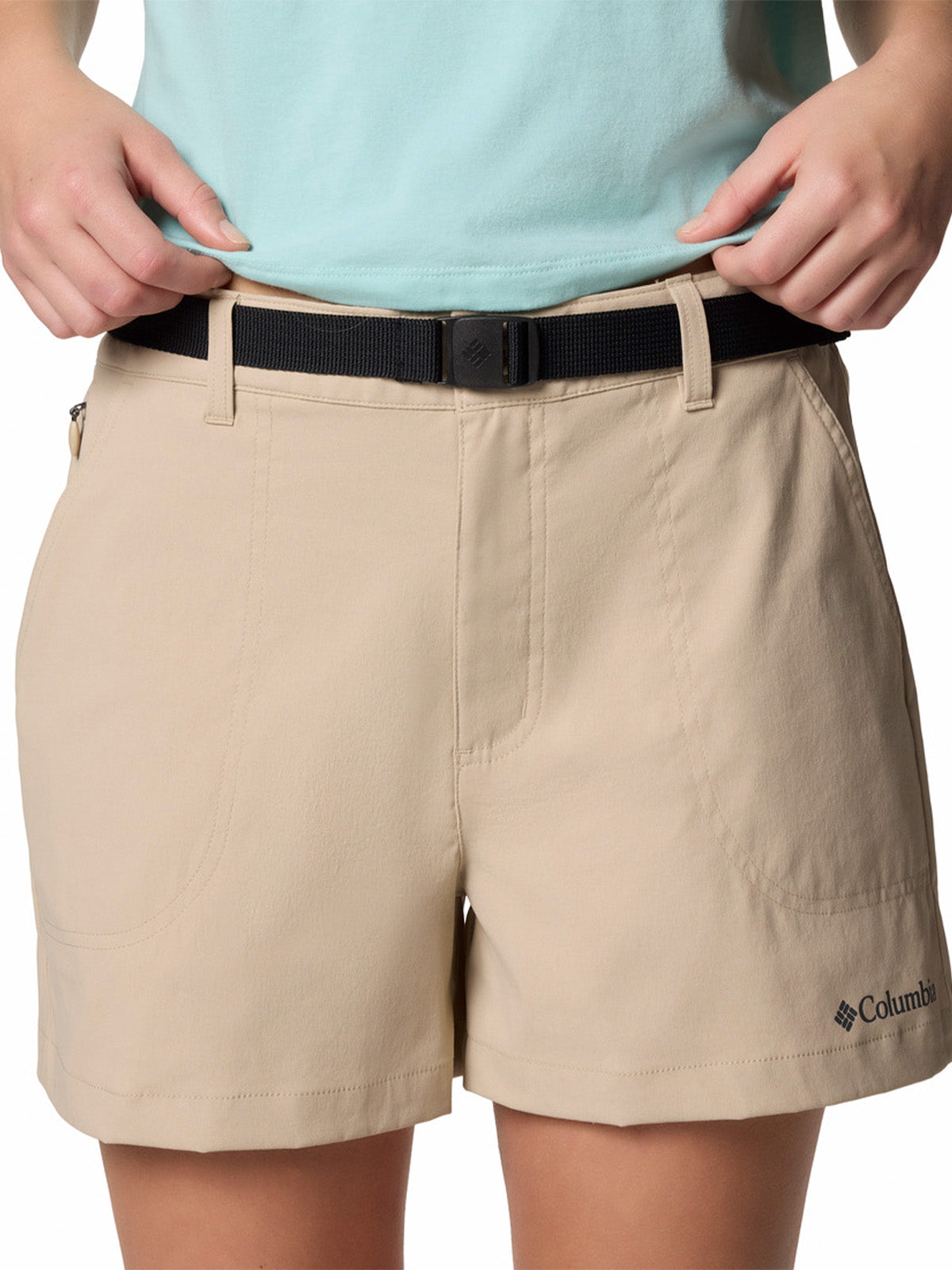 Short Mujer Brea Falls Nylon Beige Columbia