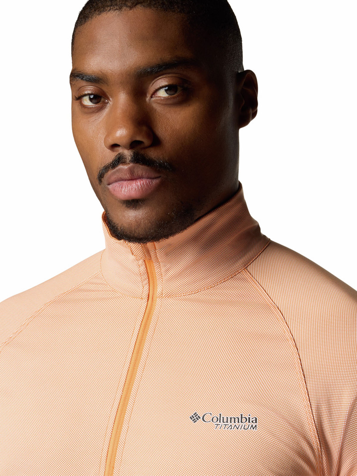 Polera Manga Larga Hombre Summit Valley Half Zip Naranjo Columbia