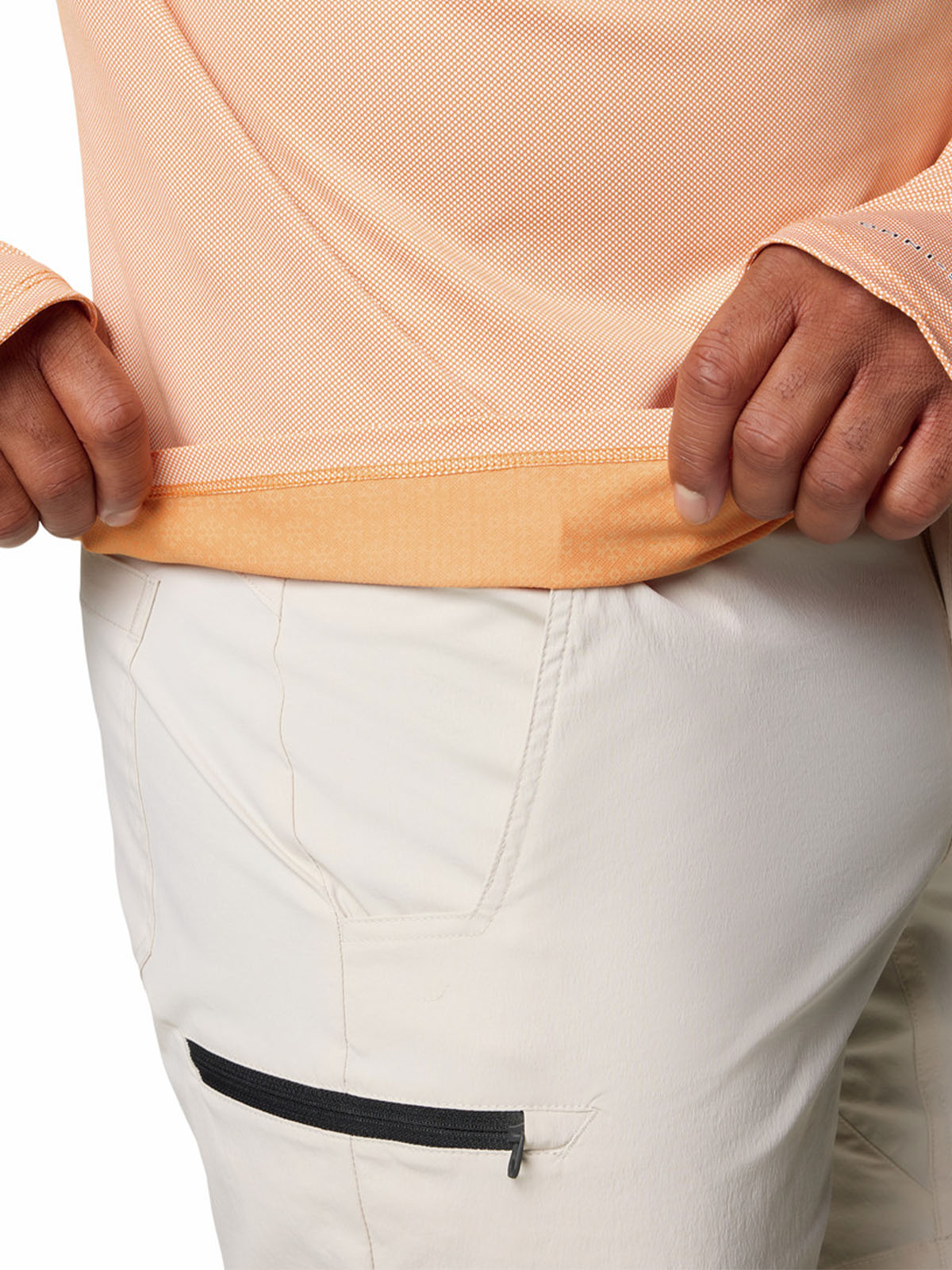 Polera Manga Larga Hombre Summit Valley Half Zip Naranjo Columbia