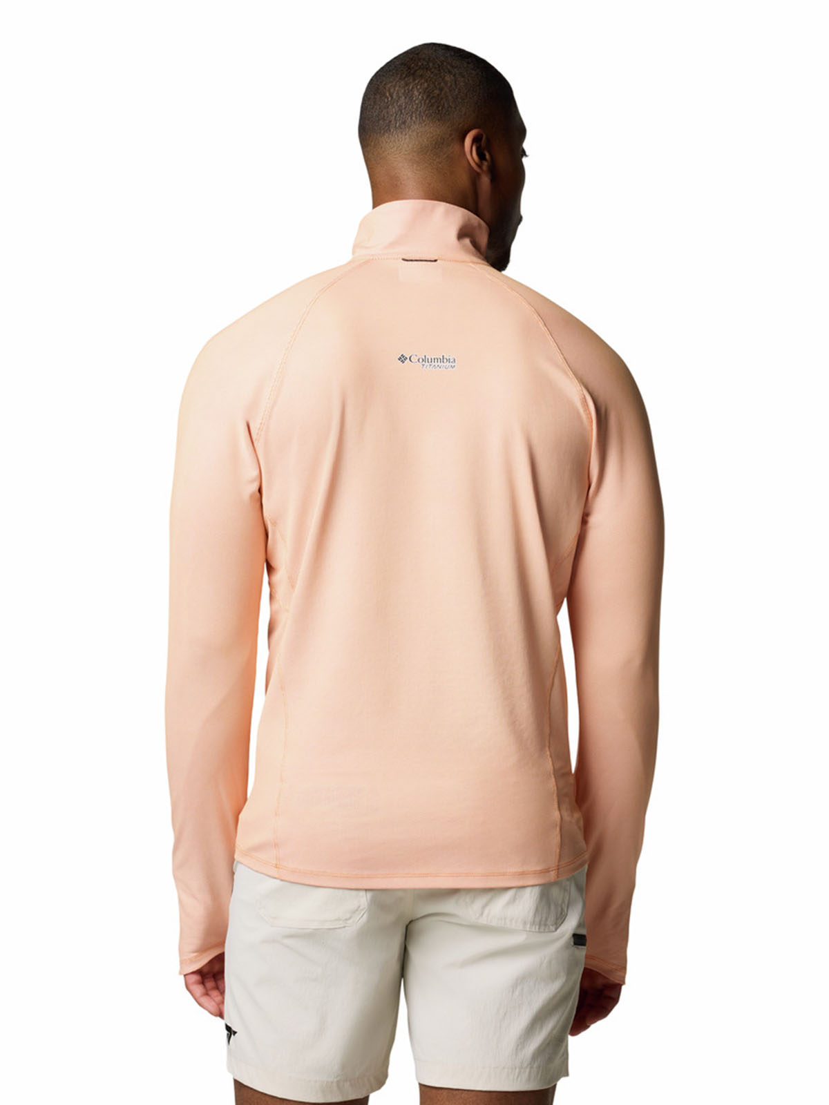 Polera Manga Larga Hombre Summit Valley Half Zip Naranjo Columbia