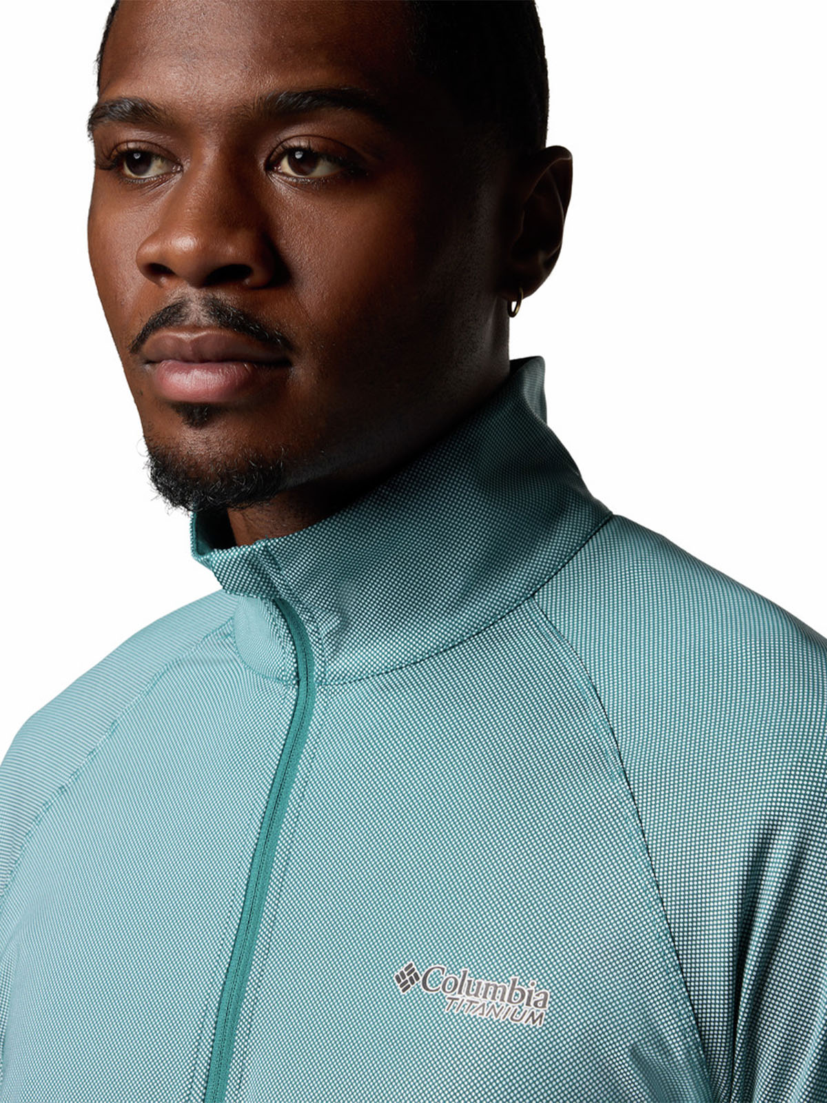 Polera Manga Larga Hombre Summit Valley Half Zip Azul Columbia