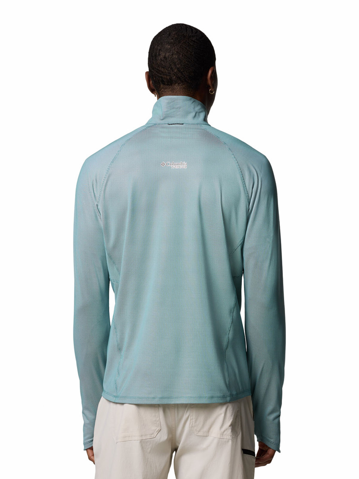 Polera Manga Larga Hombre Summit Valley Half Zip Azul Columbia