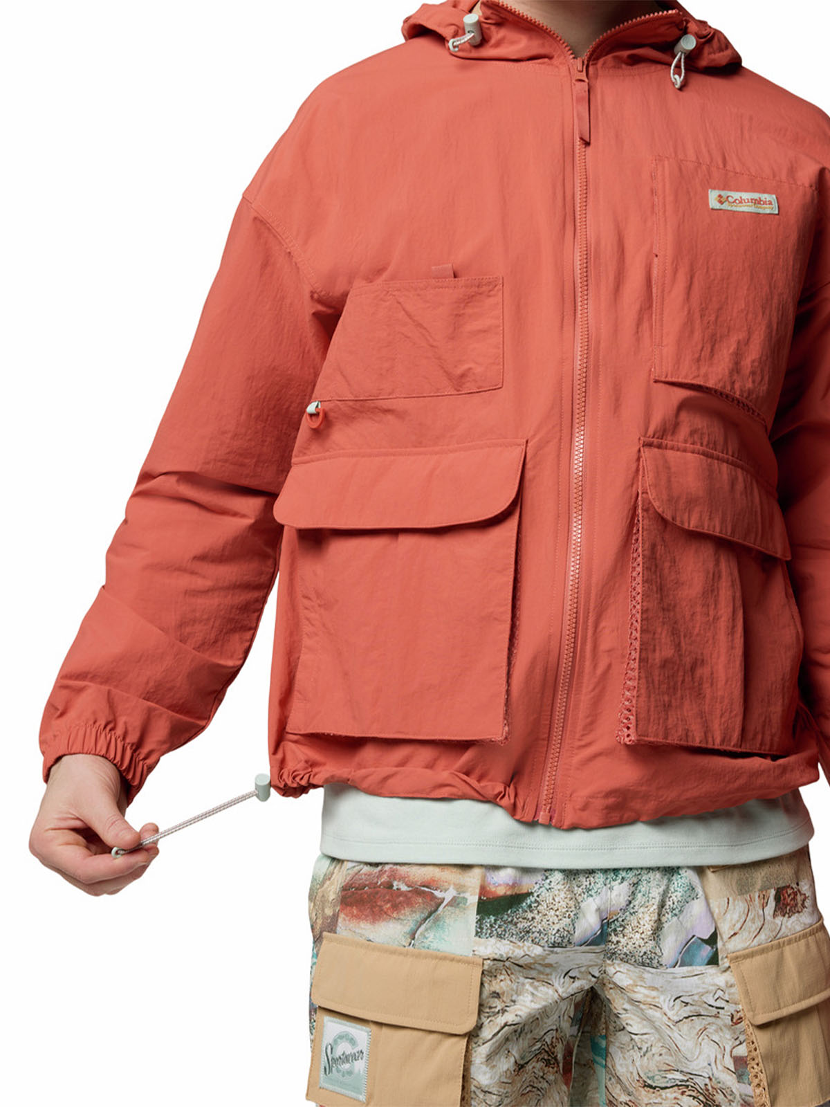 Cortaviento Hombre Cove Beach Rojo Columbia