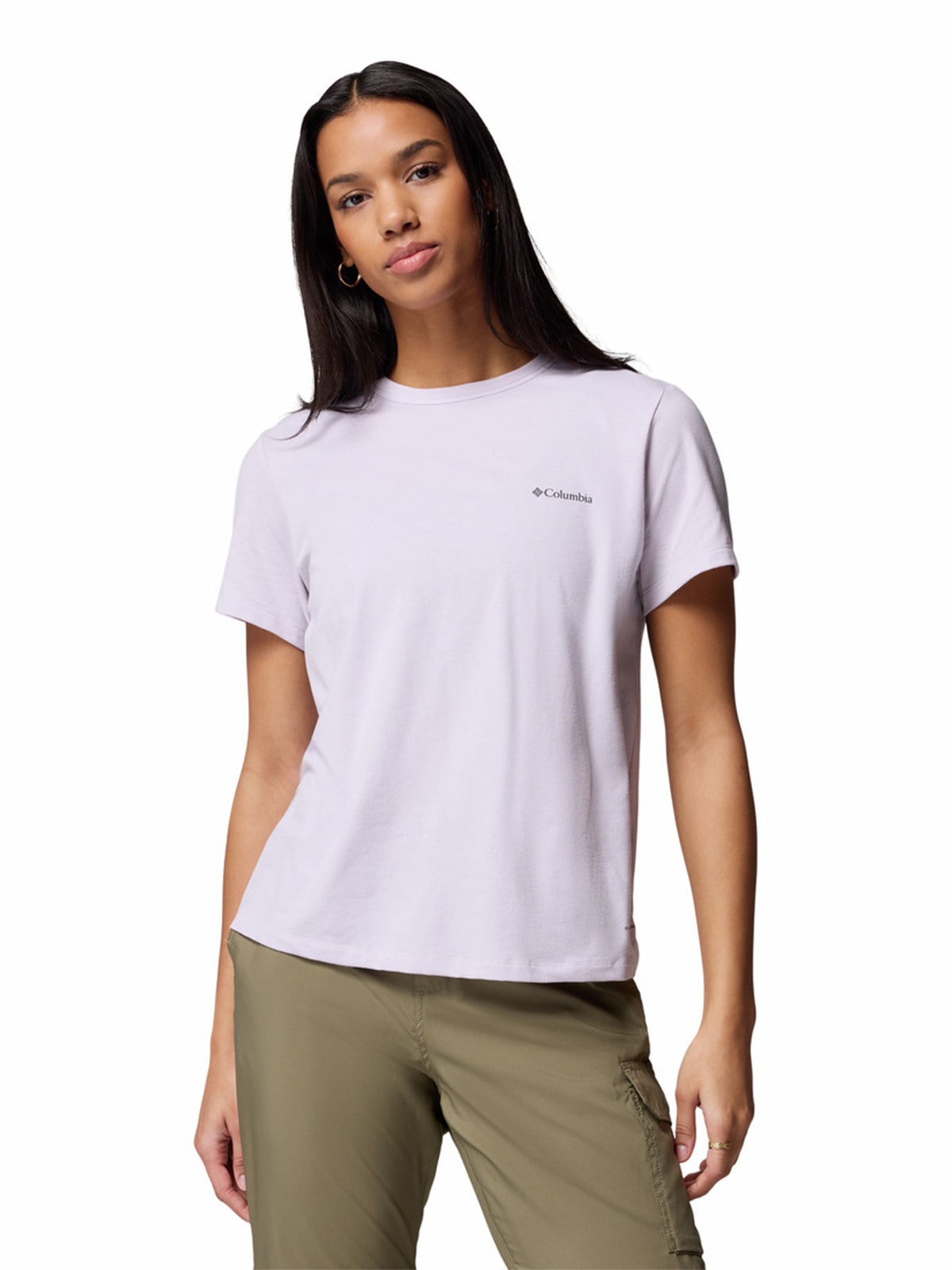 Polera Manga Corta Mujer Sun Trek II Morado Columbia