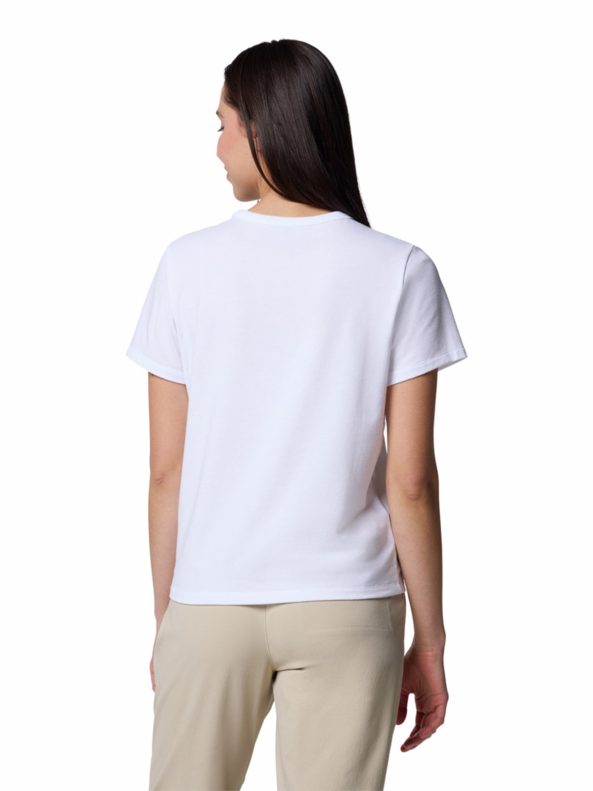 Polera Manga Corta Mujer Sun Trek II Blanco Columbia
