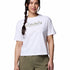 Polera Manga Corta Mujer Rolling Bend Graphic Blanco Columbia