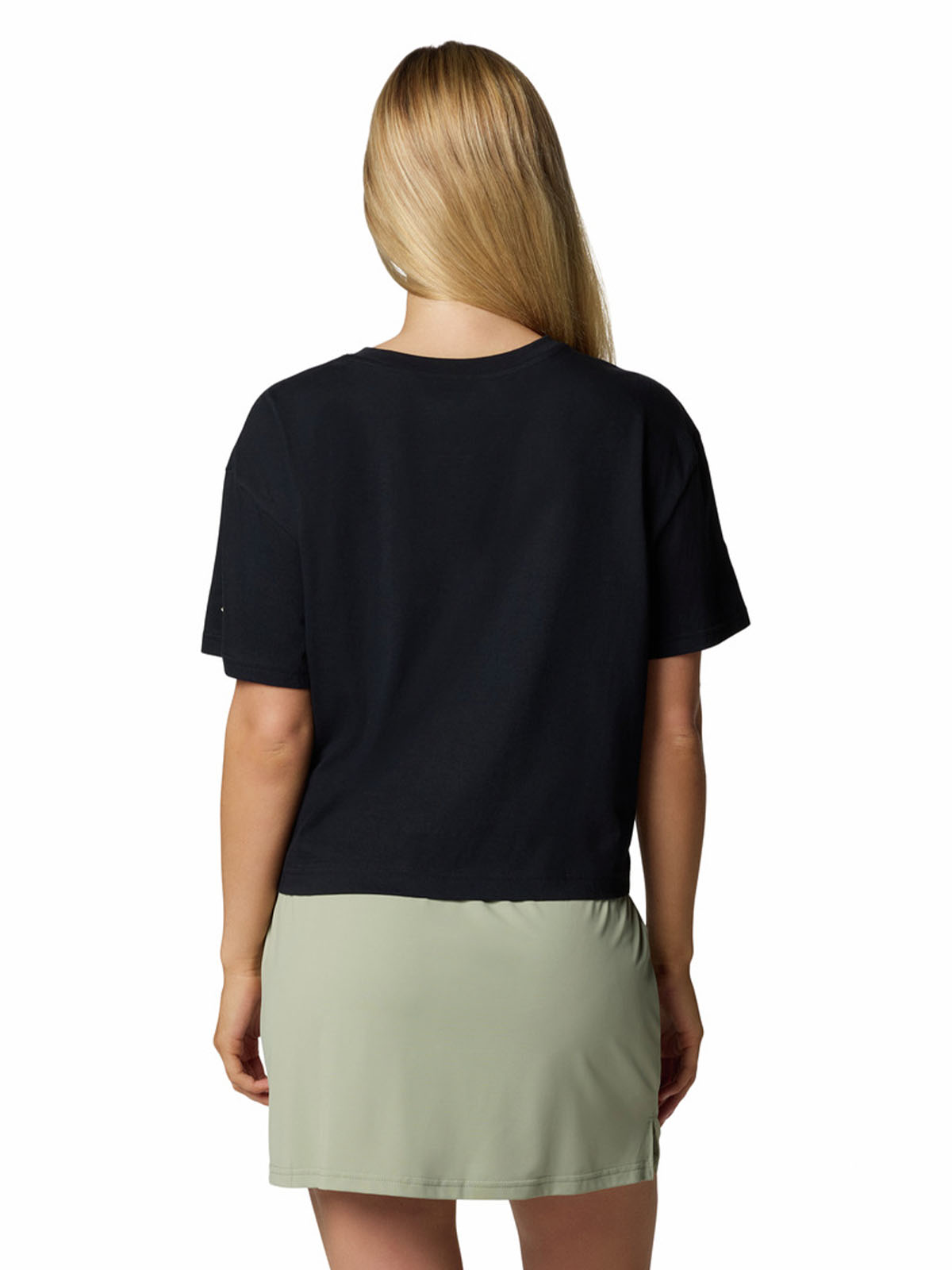 Polera Manga Corta Mujer Rolling Bend Graphic Negro Columbia