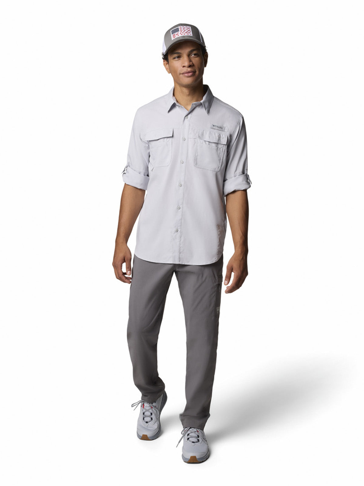 Camisa Manga Larga Hombre Blood And Guts V Gris Columbia