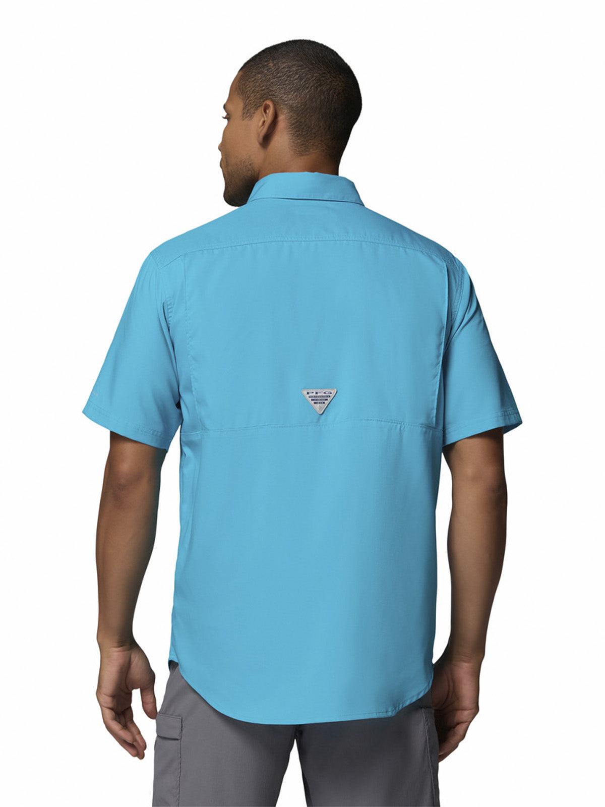 Camisa Manga Corta Hombre Blood And Guts V Azul Columbia