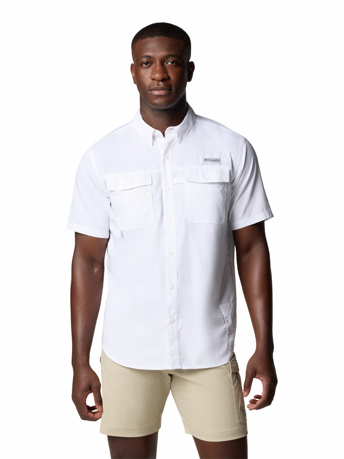 Camisa Manga Corta Hombre Blood And Guts V Blanco Columbia