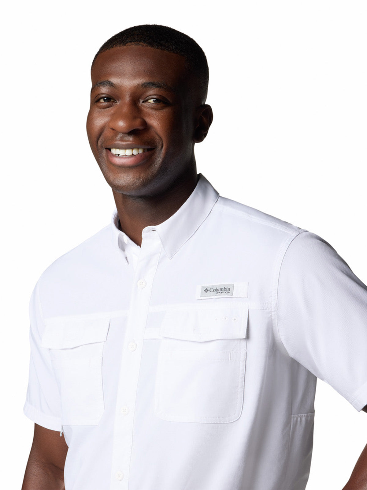Camisa Manga Corta Hombre Blood And Guts V Blanco Columbia