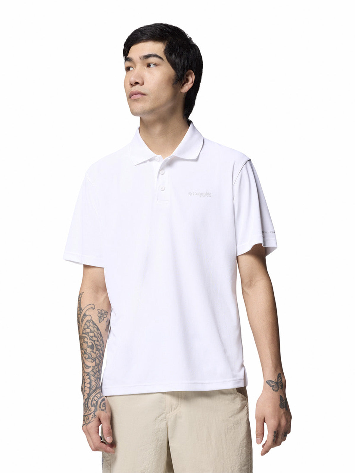 Polera Hombre Freezer Polo Blanco Columbia