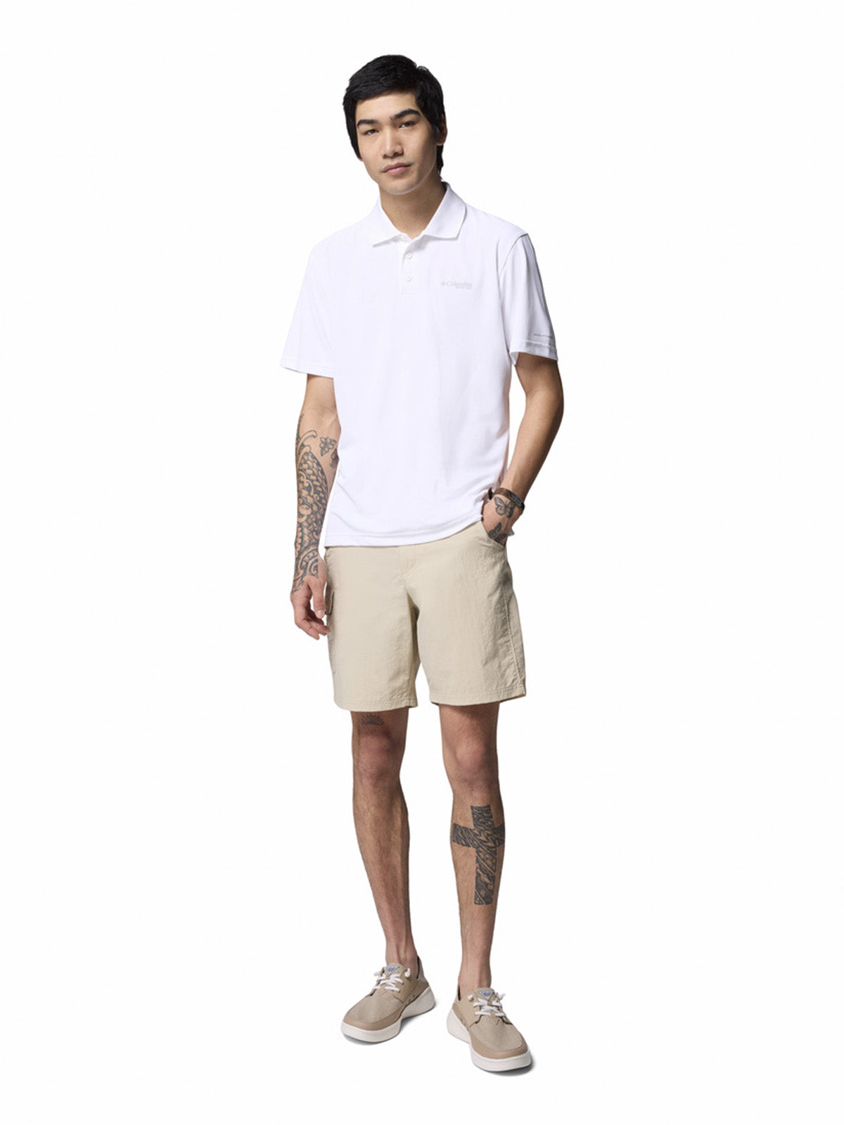 Polera Hombre Freezer Polo Blanco Columbia