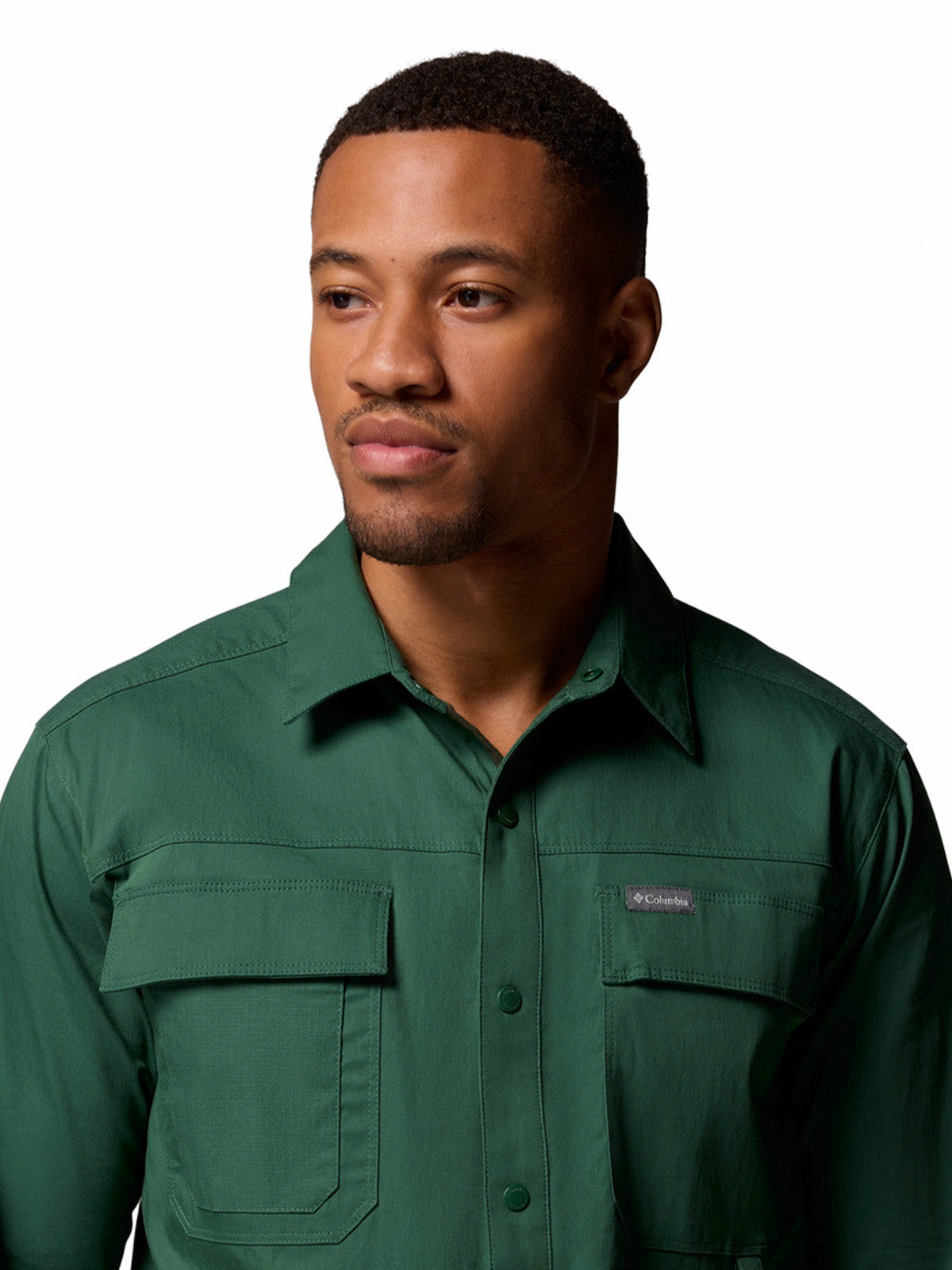 Camisa Manga Larga Hombre Landroamer Twill Ls Verde Columbia