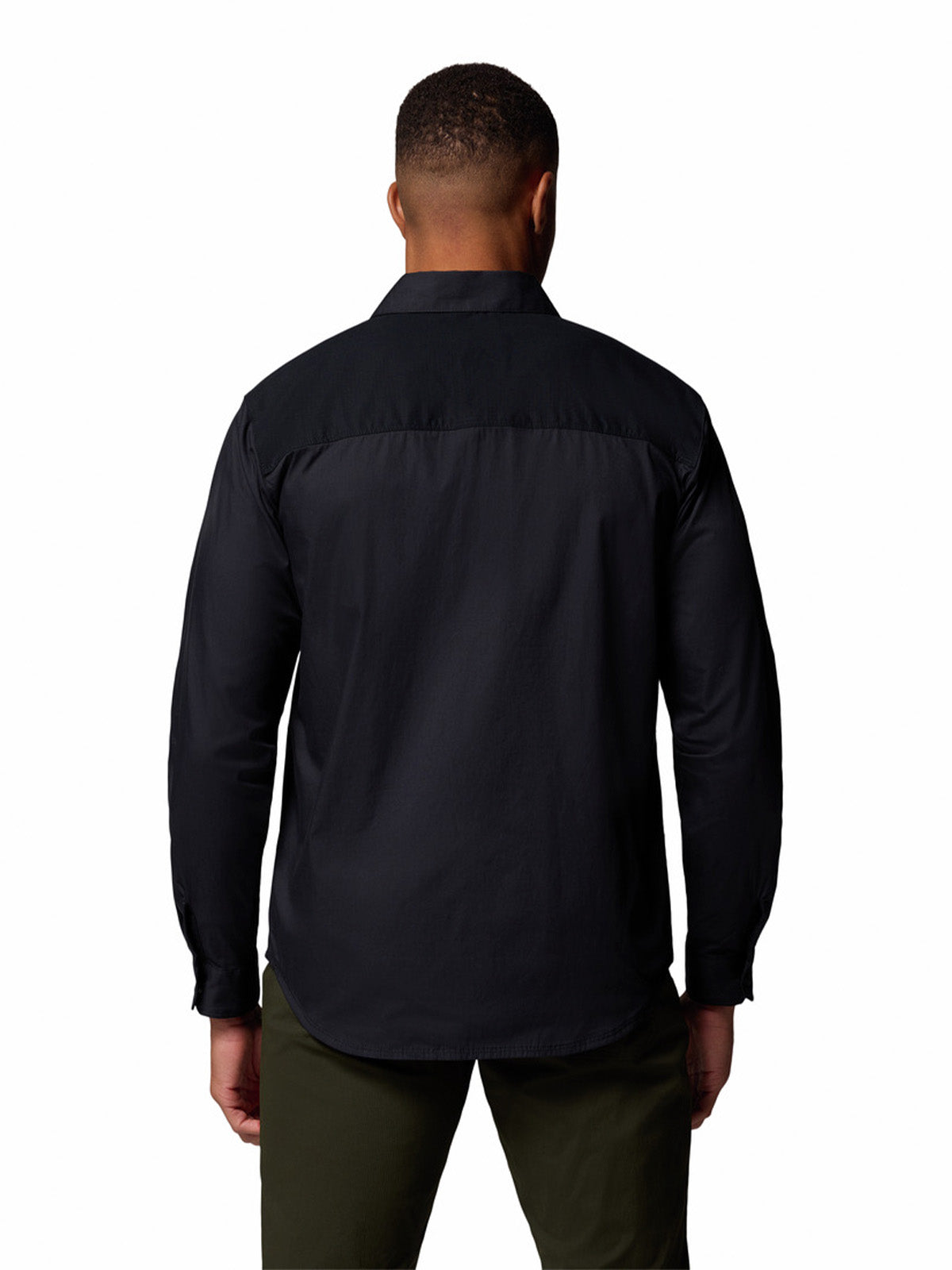 Camisa Manga Larga Hombre Landroamer Twill Negro Columbia