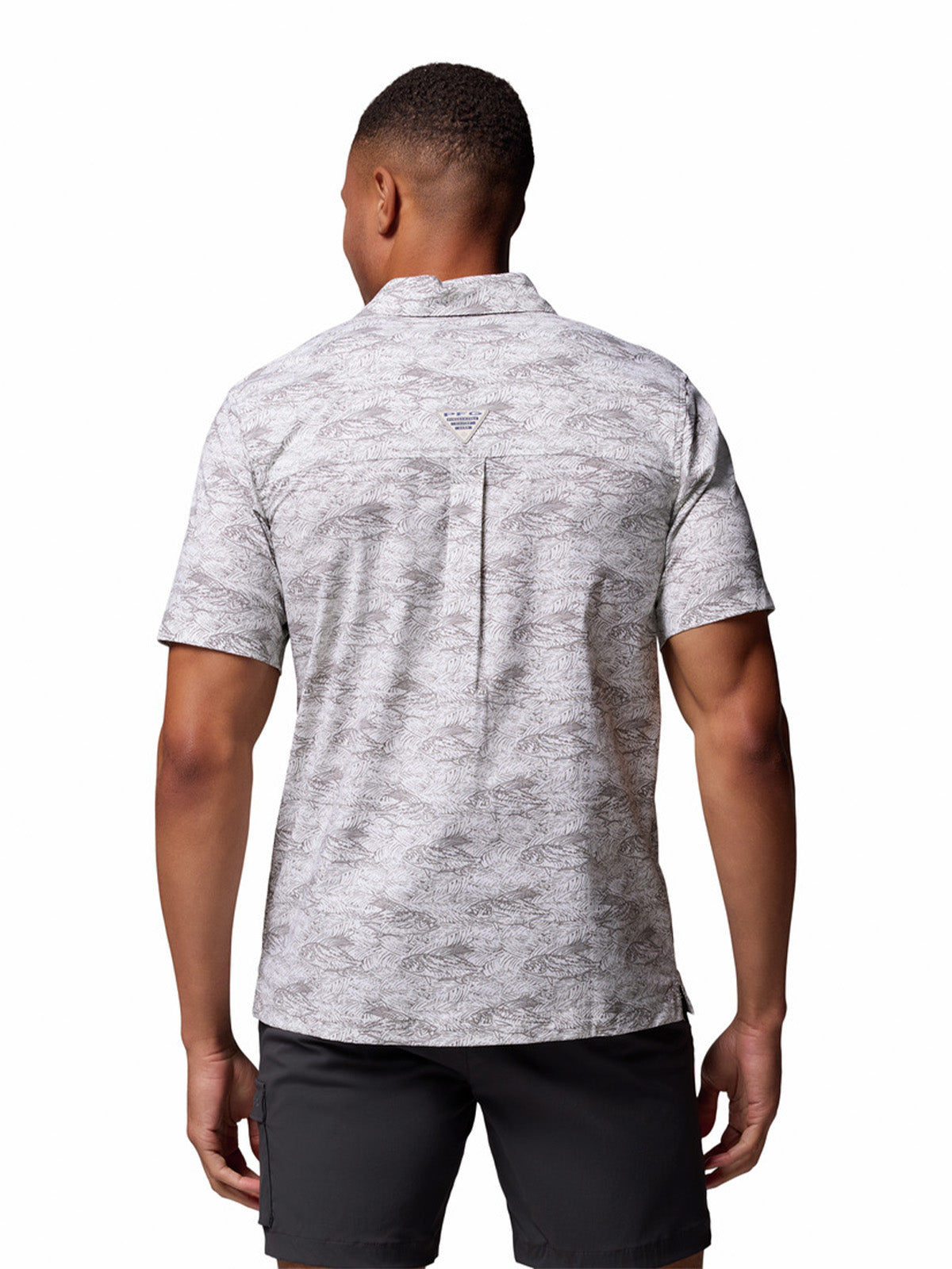 Camisa Manga Corta Hombre Wild Cast Camp Gris Columbia