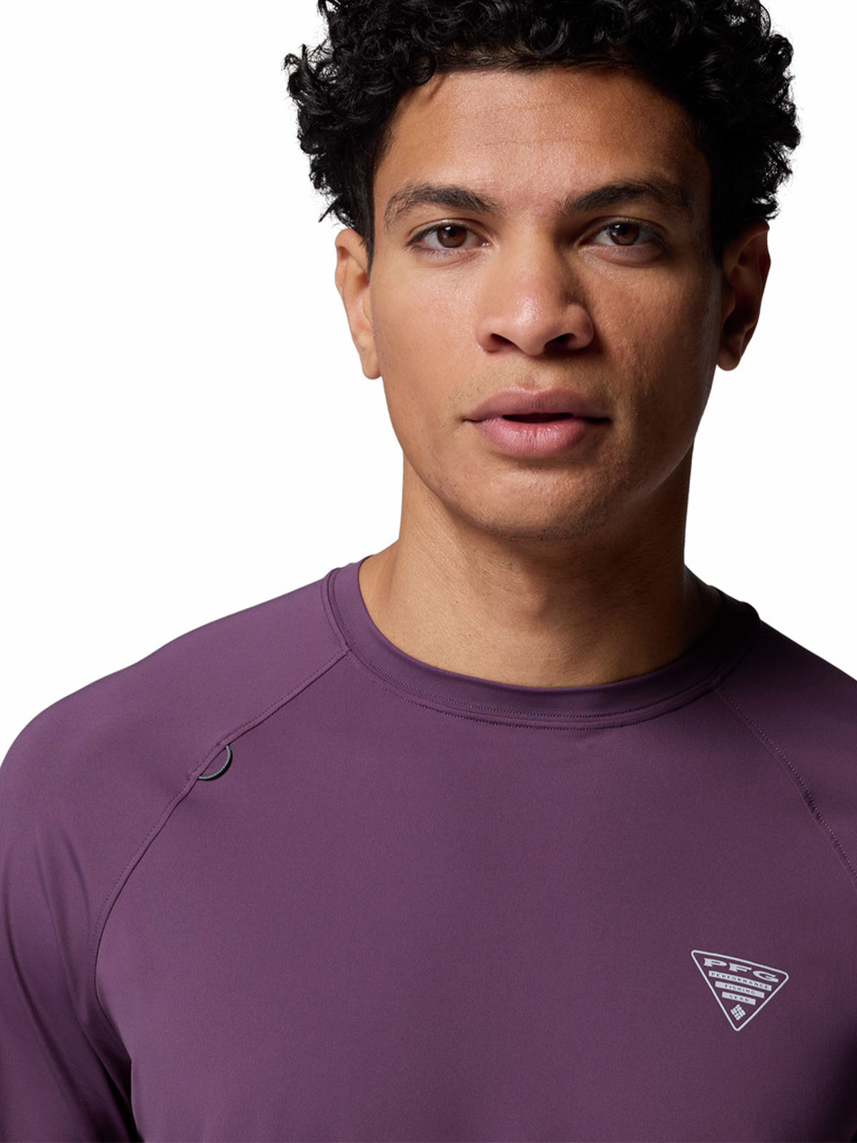 Polera Manga Larga Hombre Wild Cast Sun Morado Columbia