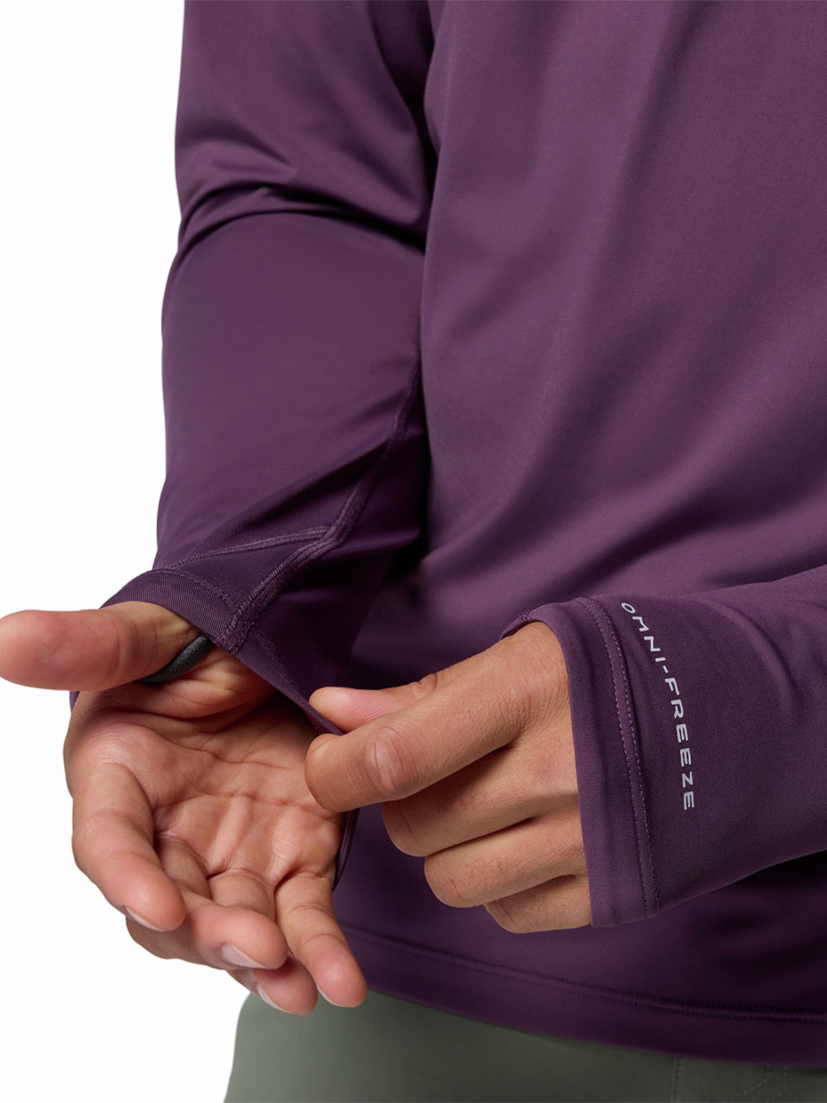 Polera Manga Larga Hombre Wild Cast Sun Morado Columbia