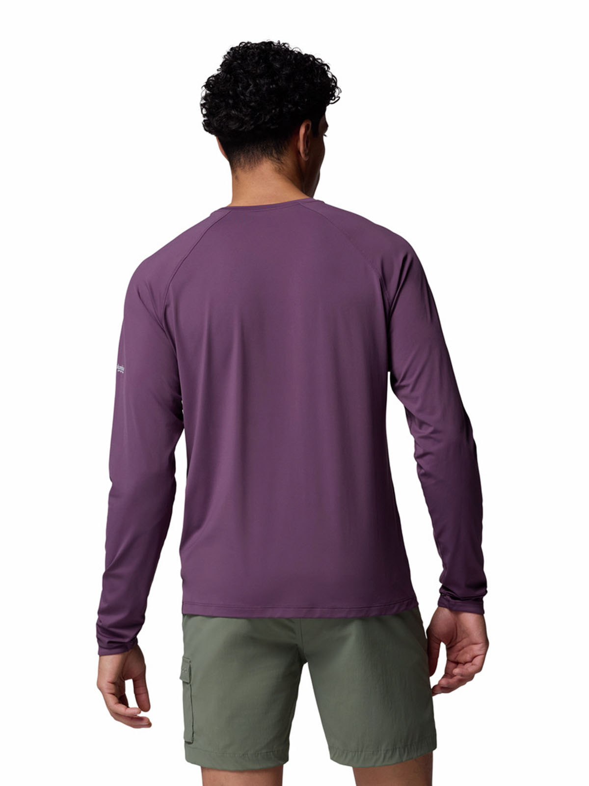 Polera Manga Larga Hombre Wild Cast Sun Morado Columbia