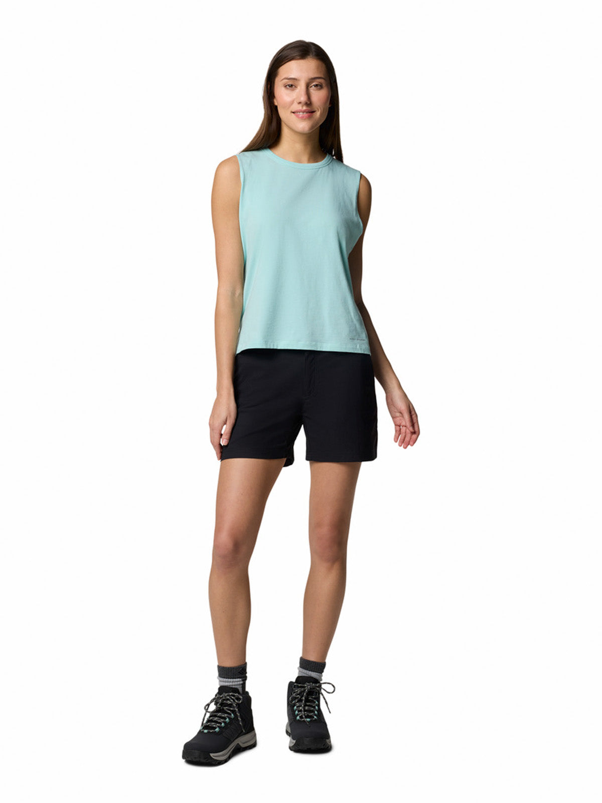 Short Mujer Leslie Falls II Negro Columbia