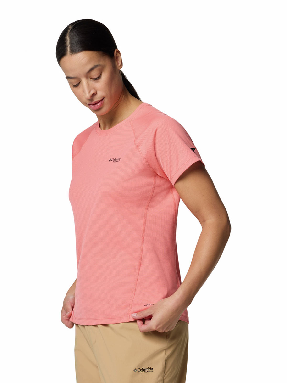 Polera Manga Corta Mujer Cirque River Crew Rosado Columbia