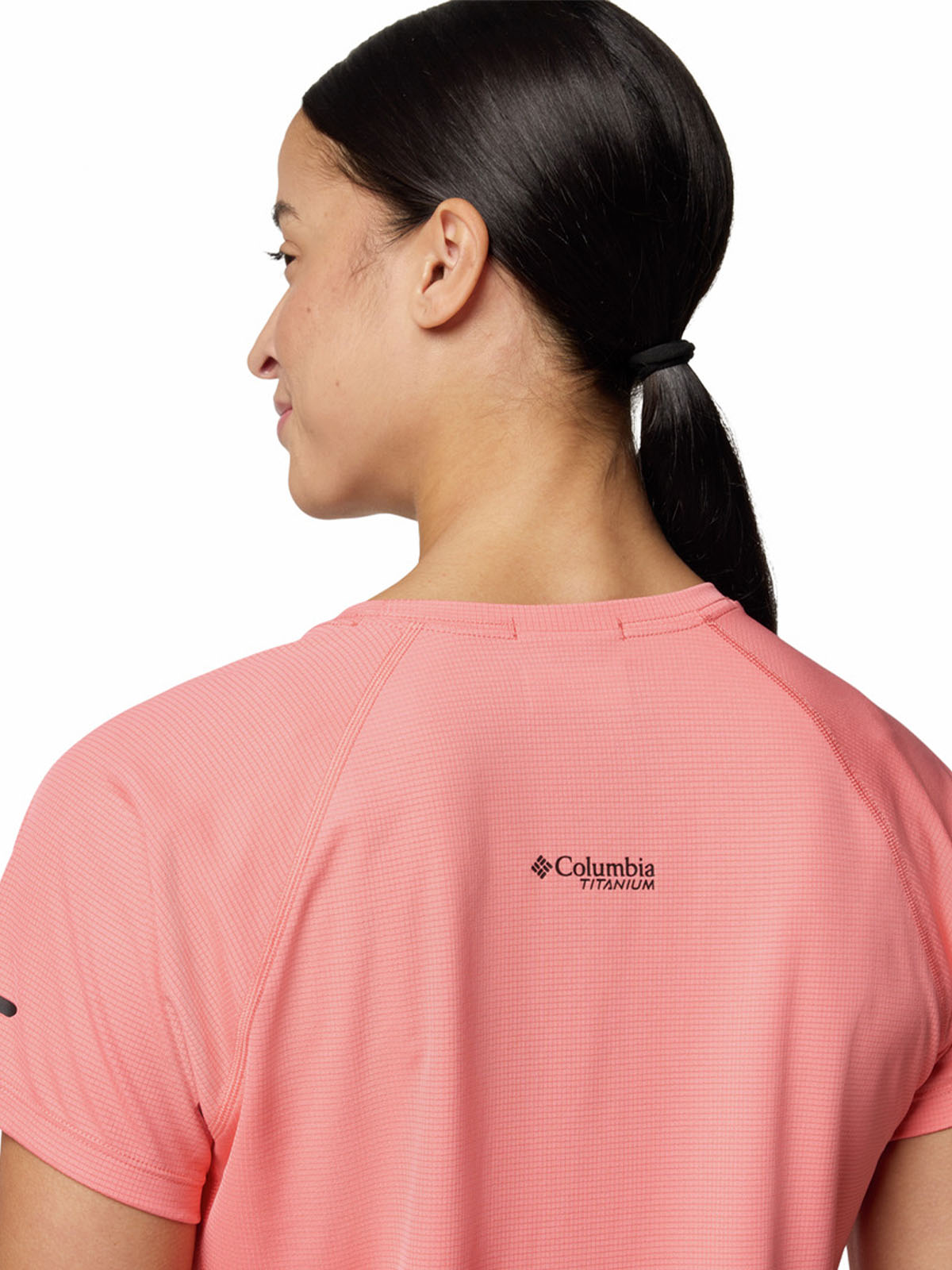 Polera Manga Corta Mujer Cirque River Crew Rosado Columbia