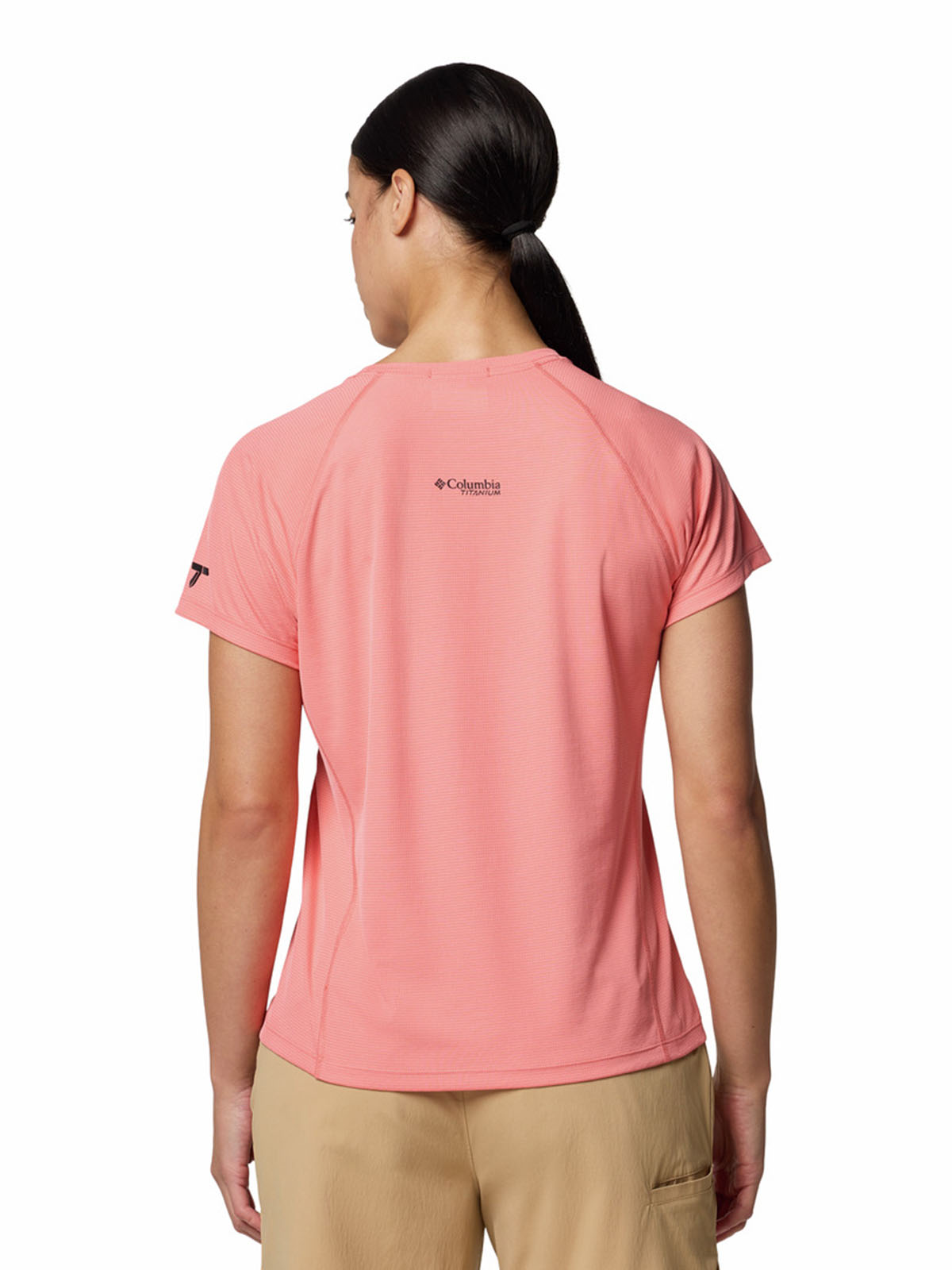 Polera Manga Corta Mujer Cirque River Crew Rosado Columbia
