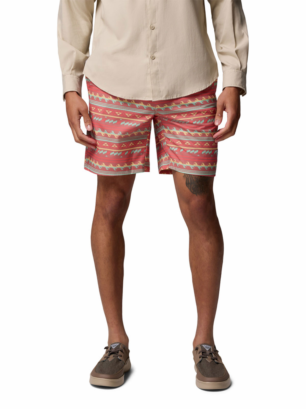 Short Hombre Pfg Rambler Printed Rosado Columbia