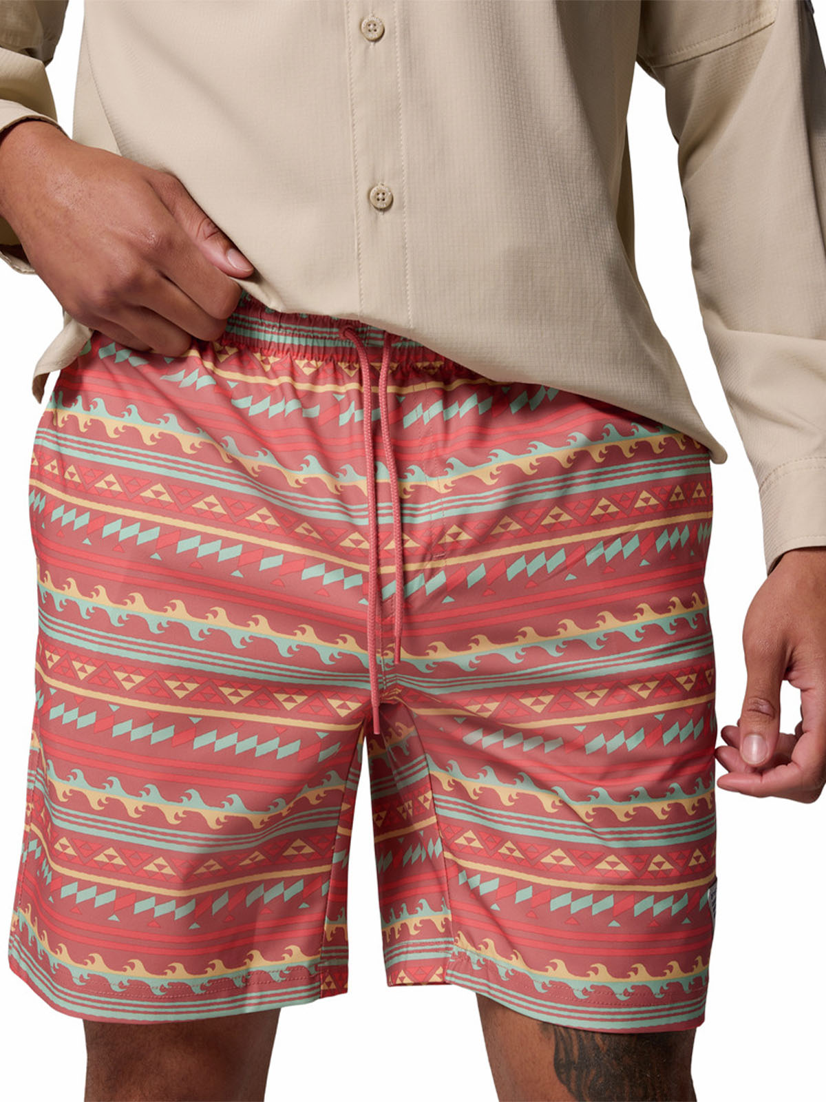 Short Hombre Pfg Rambler Printed Rosado Columbia