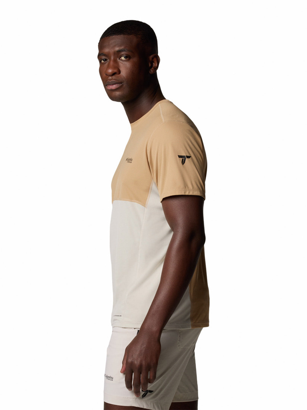 Polera Manga Corta Hombre Cirque River Pro Beige Columbia