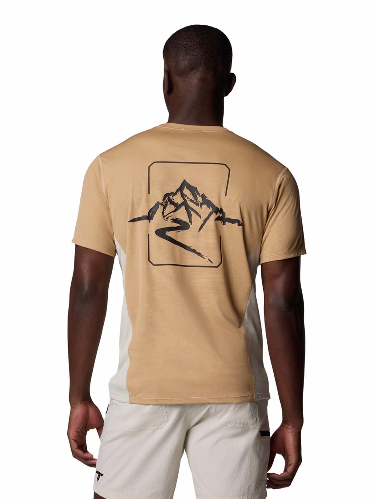 Polera Manga Corta Hombre Cirque River Pro Beige Columbia