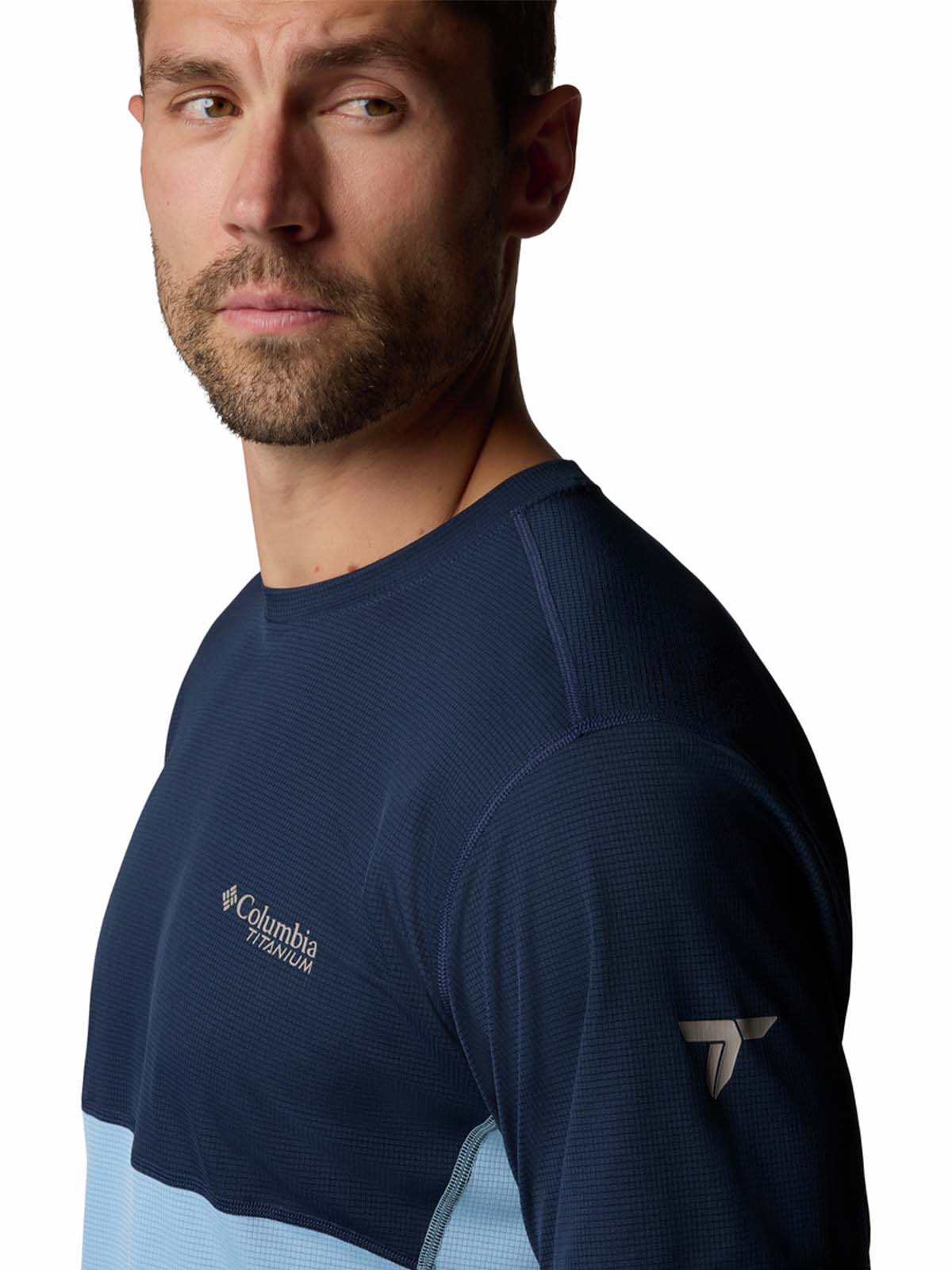 Polera Manga Corta Hombre Cirque River Pro Azul Columbia