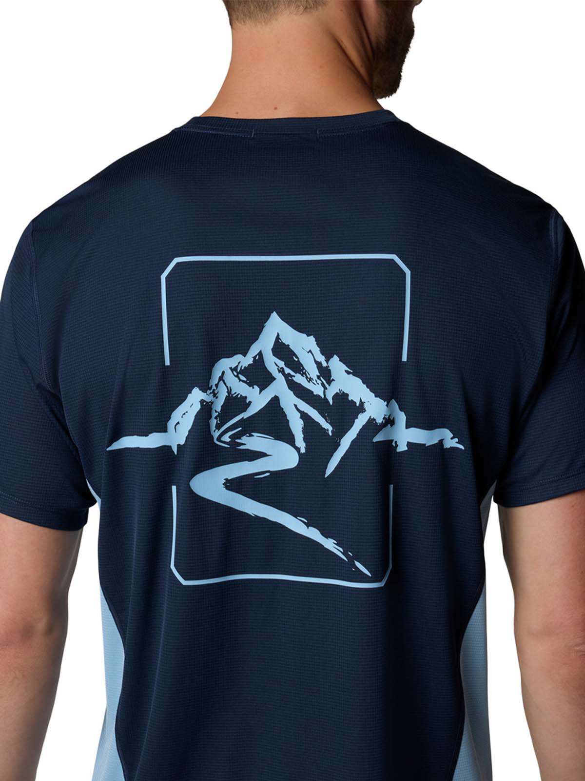 Polera Manga Corta Hombre Cirque River Pro Azul Columbia