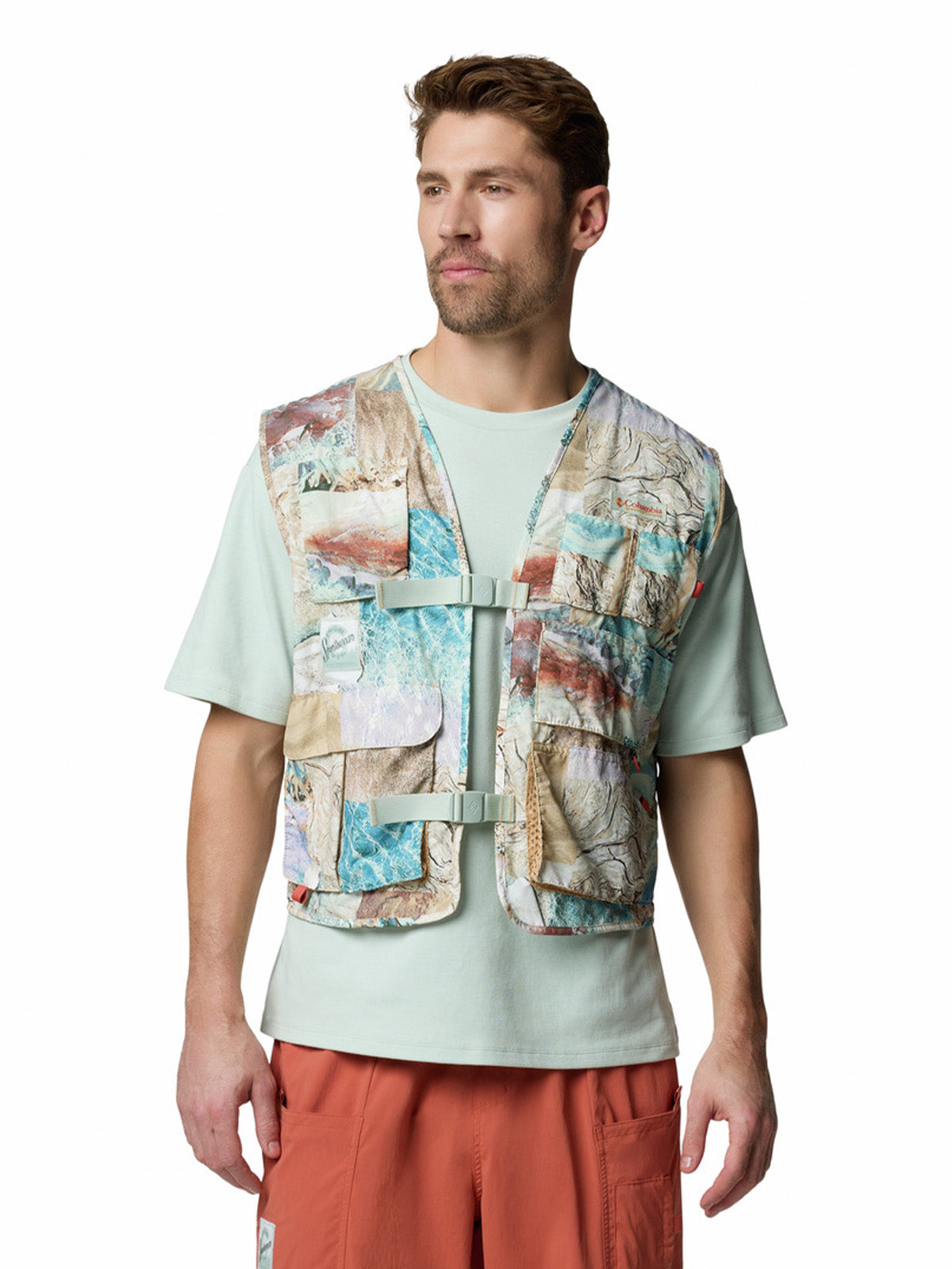 Chaleco Hombre Cove Beach Printed V Verde Columbia