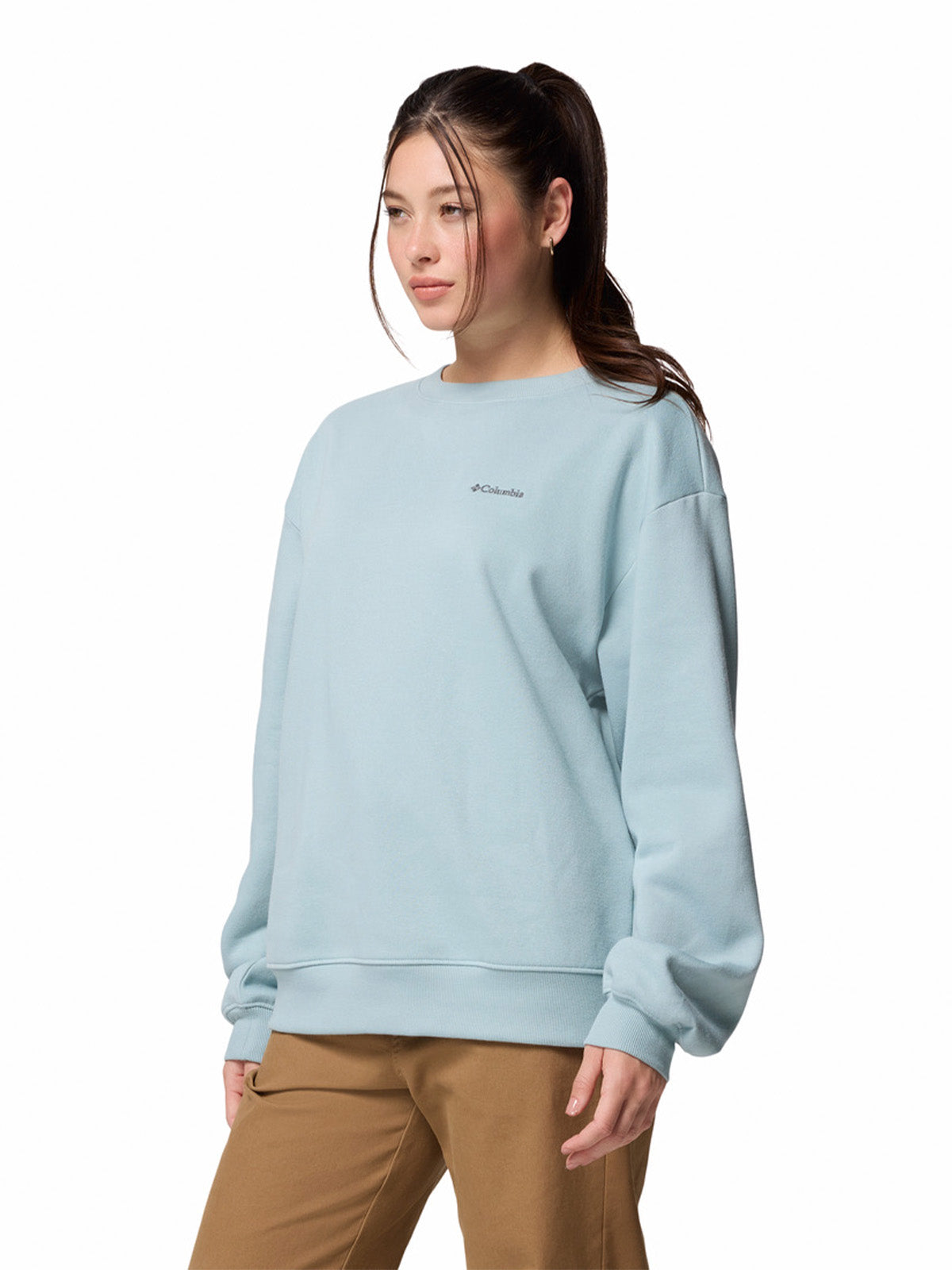 Polerón Mujer Aldermore Crew Celeste Columbia