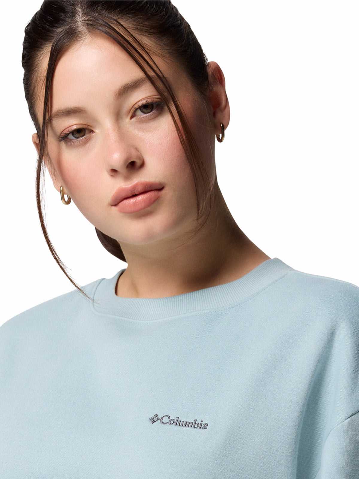 Polerón Mujer Aldermore Crew Celeste Columbia