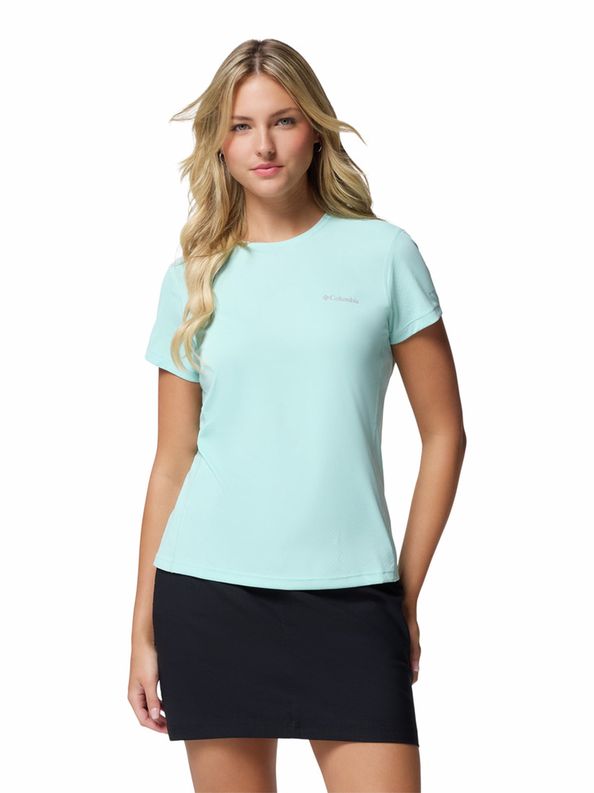 Polera Manga Corta Mujer Zero Rules Light Verde Columbia