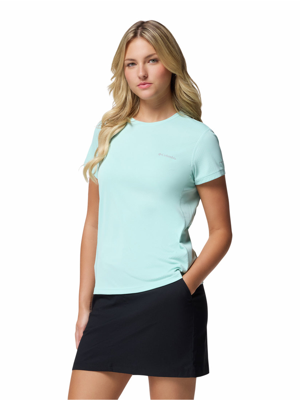 Polera Manga Corta Mujer Zero Rules Light Verde Columbia