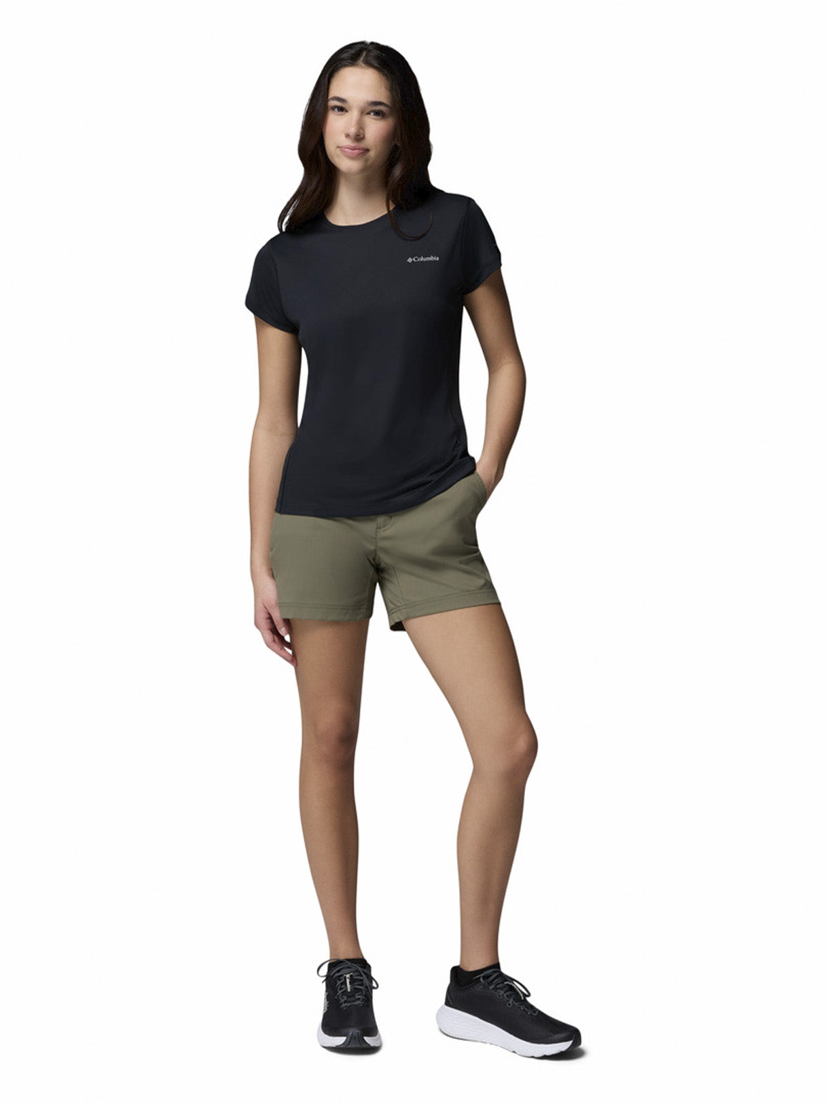 Polera Manga Corta Mujer Zero Rules Light Negro Columbia