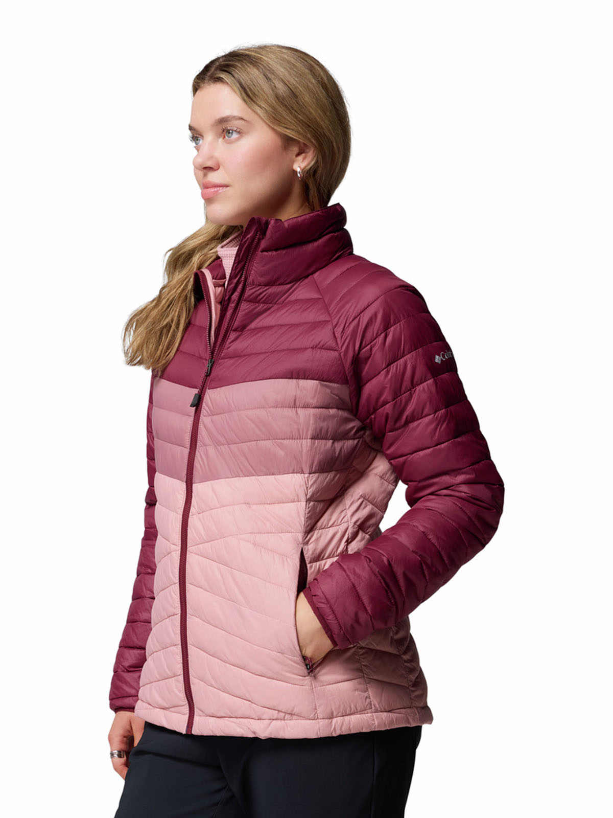 Parka Mujer Powder Pass Rosado Columbia