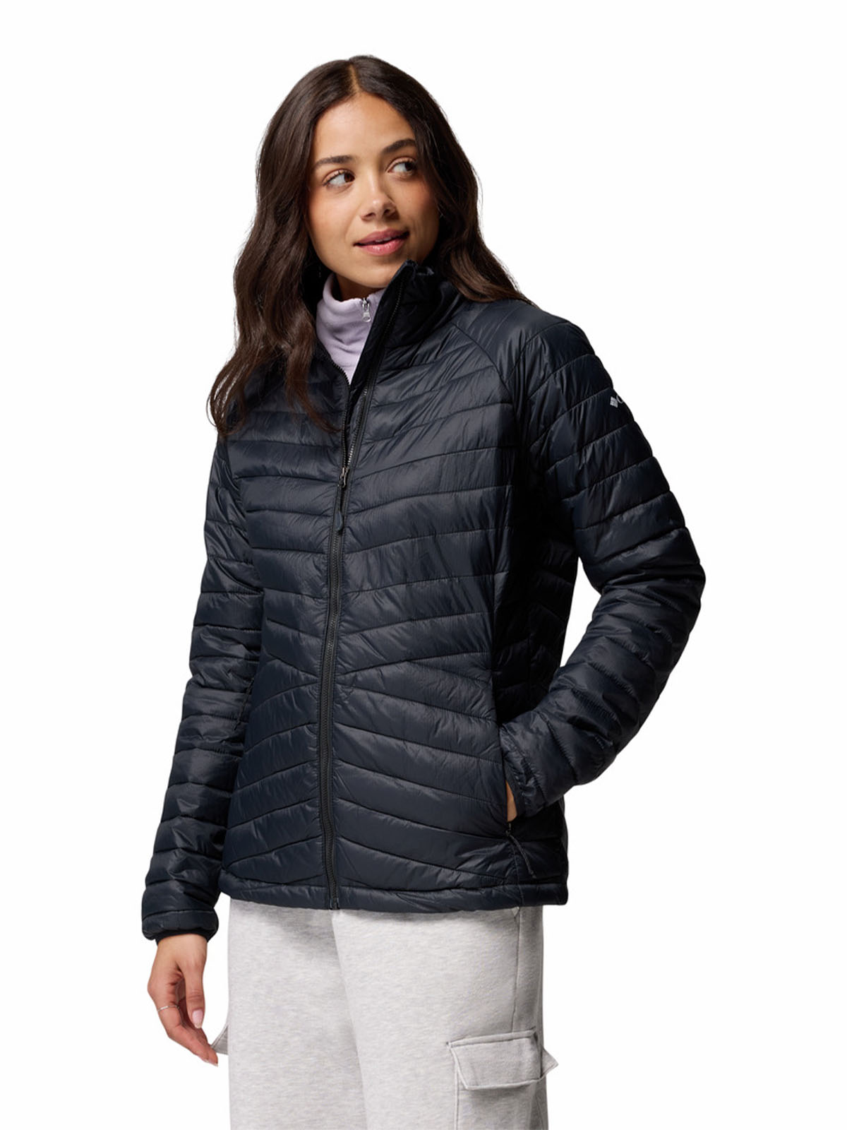 Parka Mujer Powder Pass  Negro Columbia