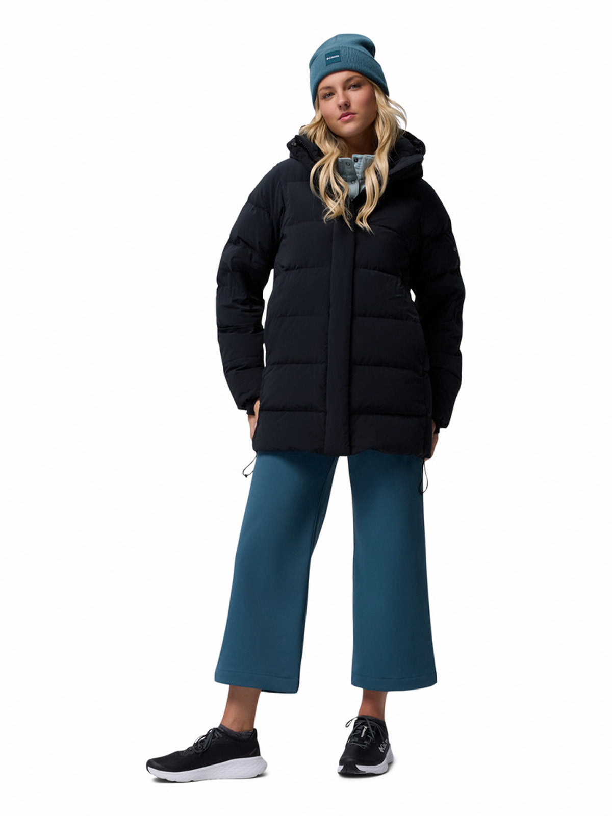 Parka Mujer Amaze Puff Mid Hood Negro Columbia