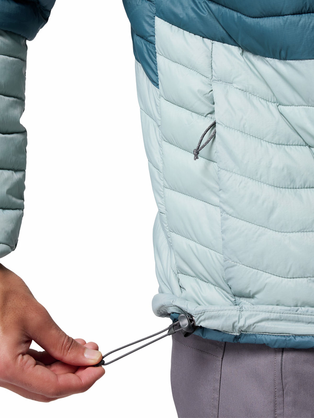 Parka Hombre Powder Pass Hooded Celeste Columbia