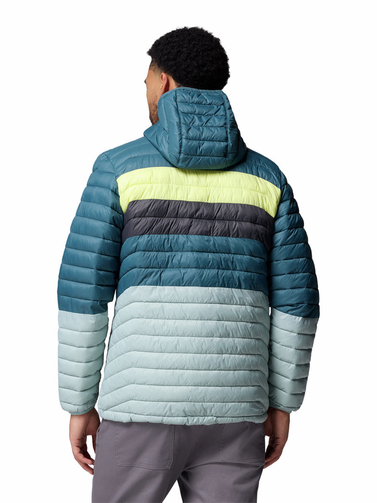 Parka Hombre Powder Pass Hooded Celeste Columbia
